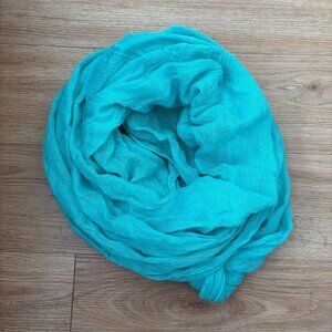 PACSUN Light Knit Wrap Infinity Scarf Teal Blue Green One Size